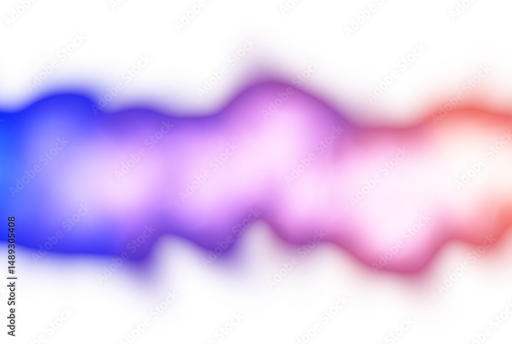 Naklejka premium Abstract neon glowing color gradients shape cutout on transparent background, light leaks photo overlay effect, film grain, grungy texture, glow effect, blurred gradients multicolored effect