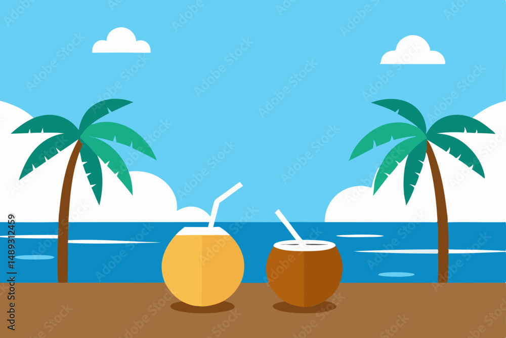 Obraz premium summer beach background