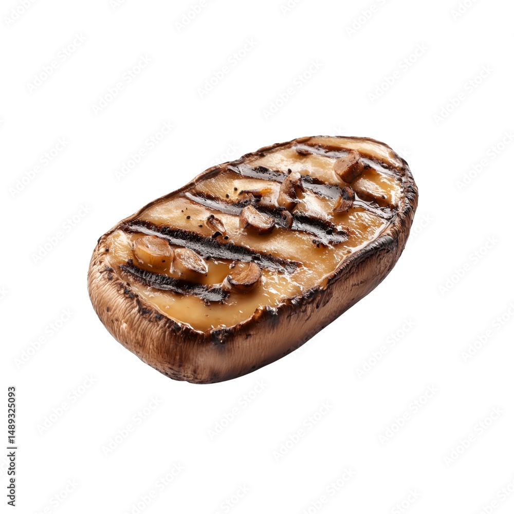 Grilled Portobello Mushroom with Garlic and Cheese Grilled Portobello Mushroom with Garlic and Cheese