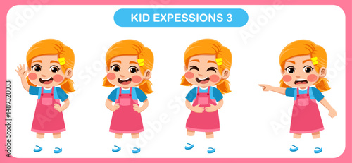expression children bundle. suitable to be used as a design element on the theme of children