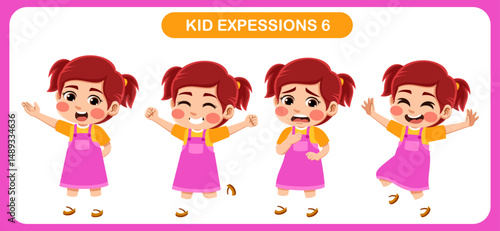 expression children bundle. suitable to be used as a design element on the theme of children