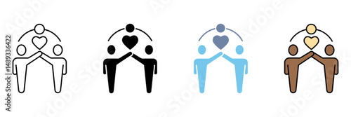 belonging concept line icon. Simple element illustration.