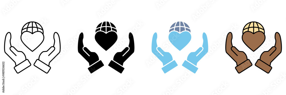 Obraz premium tolerance concept line icon. Simple element illustration.