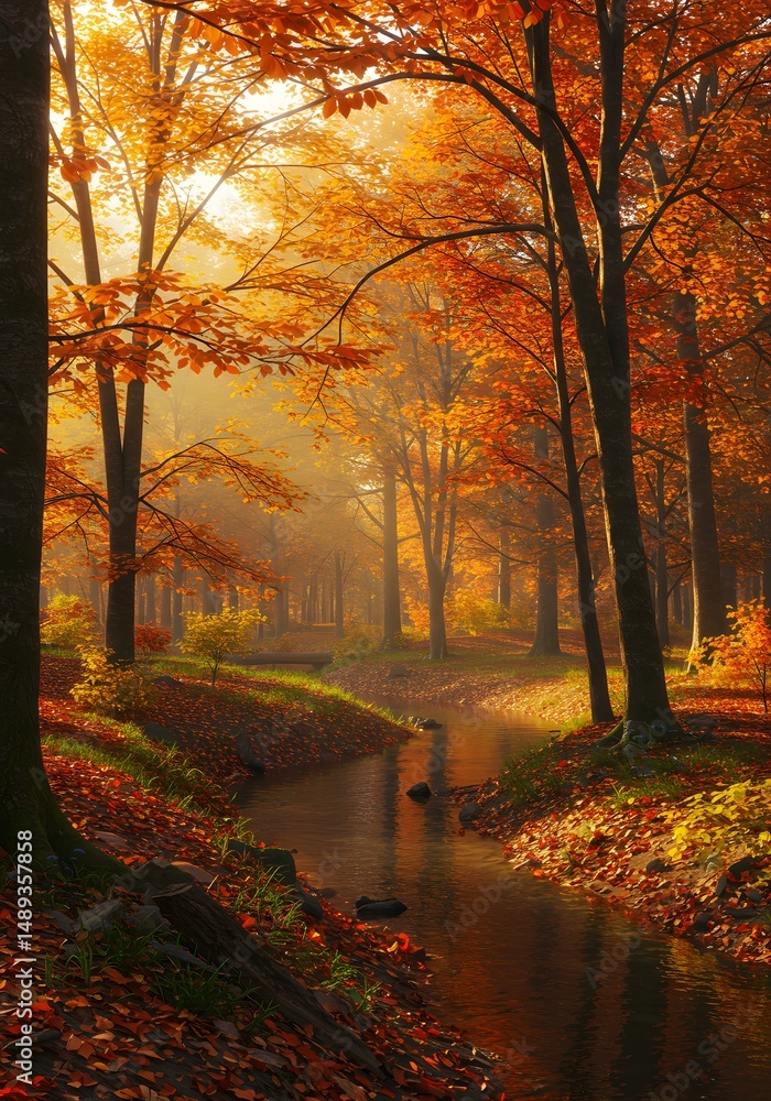 Obraz premium autumn in the forest
