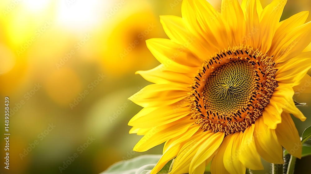 Fototapeta premium Beautiful sunflower close up