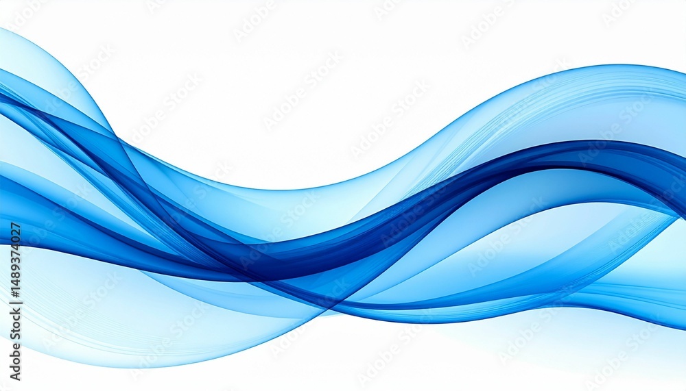 A dynamic abstract blue wave design on a clean white background, exemplifying fluidity and motion. A dynamic abstract blue wave design on a clean white background, exemplifying fluidity and motion.