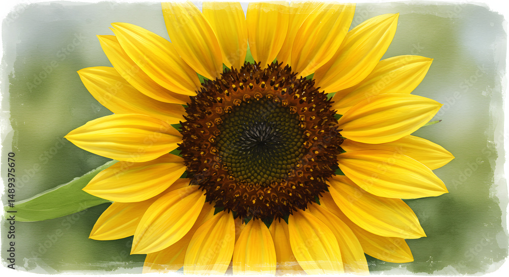 Obraz premium Vibrant Sunflower Close-Up A Stunning Floral Image