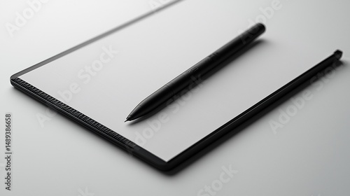 Wallpaper Mural Blank tablet and pen on a surface Torontodigital.ca