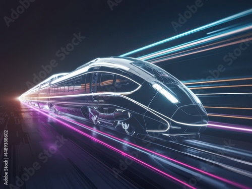 fast moving train