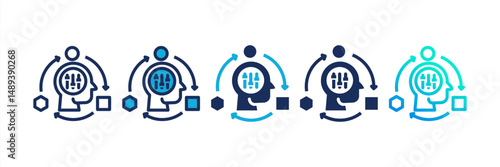 Adaptability Multi Style Icon Set