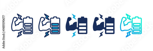 Power Multi Style Icon Set