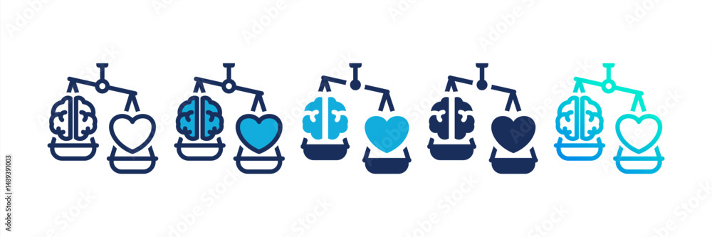 Obraz premium Morality Multi Style Icon Set