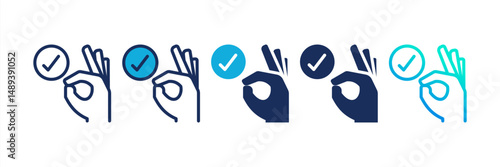 Ok Multi Style Icon Set