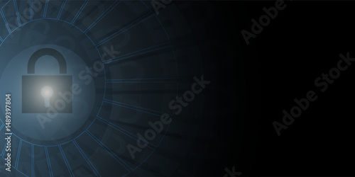 Cyber security and information or network protection. Future cyber technology web services for business and internet project