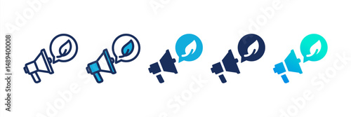 Eco Campaign Multi Style Icon Set