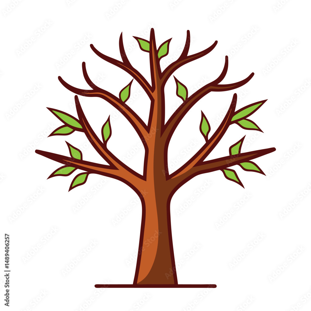 Obraz premium Tree Vector Nature Artwork Design Illustration