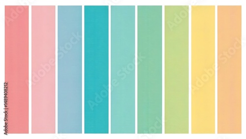 set of colorful paper banners