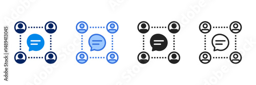 Discussion  Icon Set Different Style Collection 