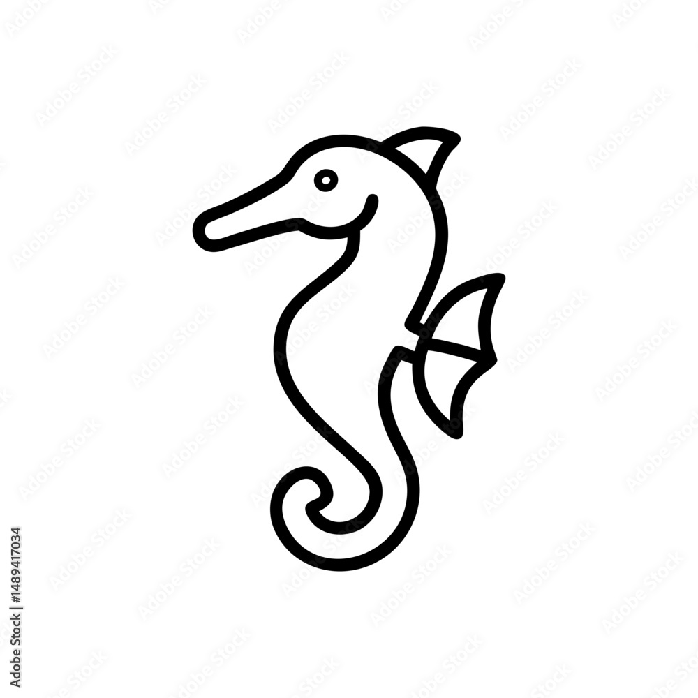 Naklejka premium Seahorse icon