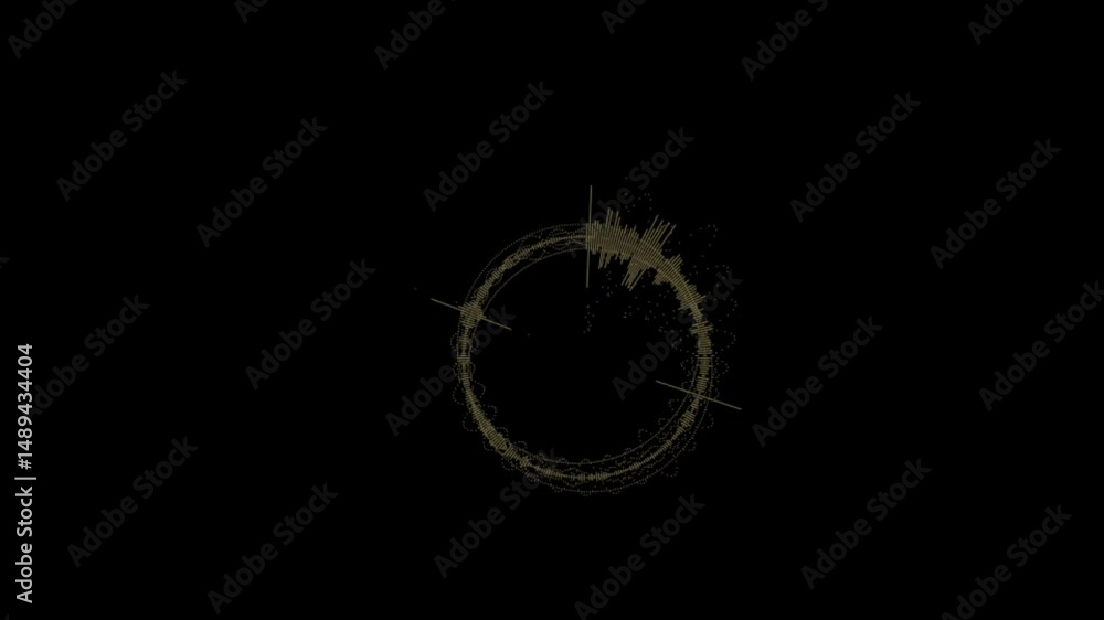 Abstract Circular Motion Visual with Dynamic Lines and Particles Abstract Circular Motion Visual with Dynamic Lines and Particles