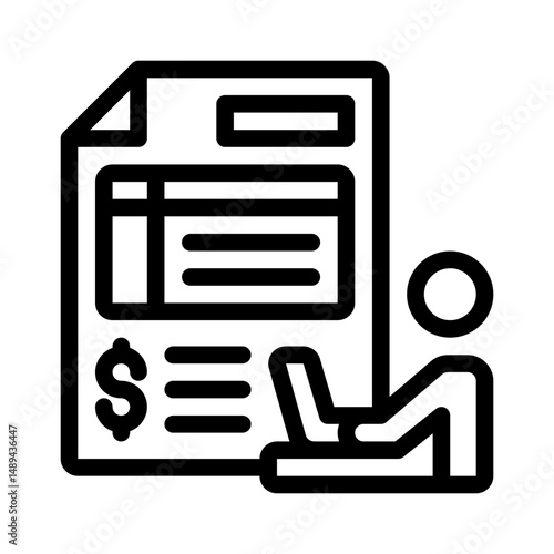 invoice line icon