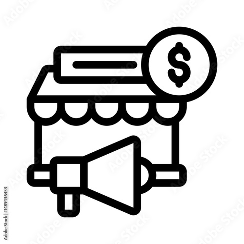marketing line icon