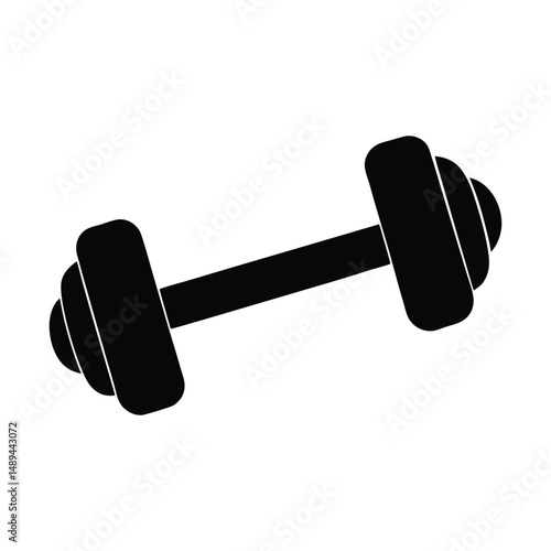 dumbbell isolated on white background