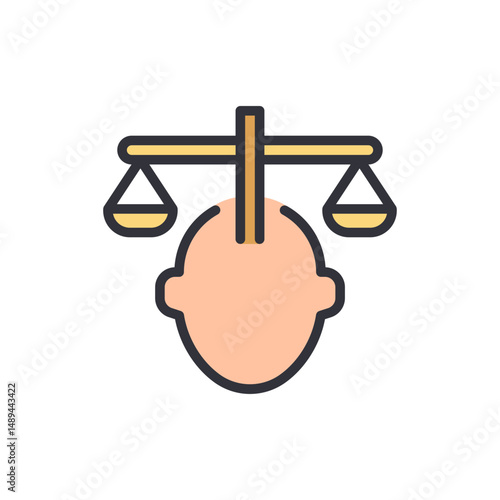 Conceptual Illustration Of Intellectual Balance And Mental Equilibrium