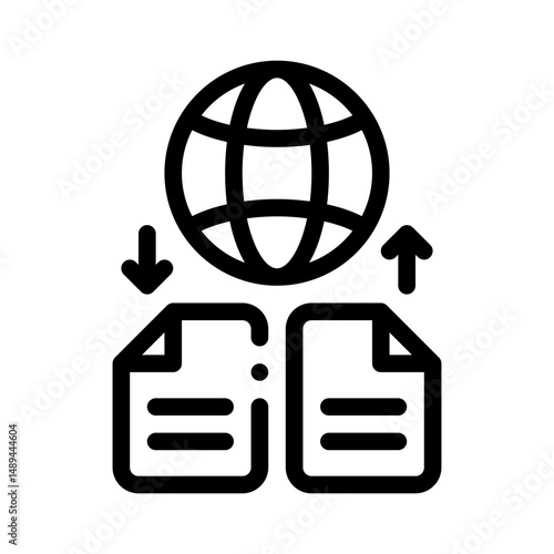 file sharing line icon