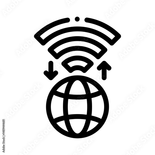 Wi Fi line icon