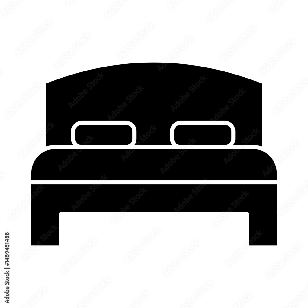Bed Icon Glyph Bed Icon Glyph