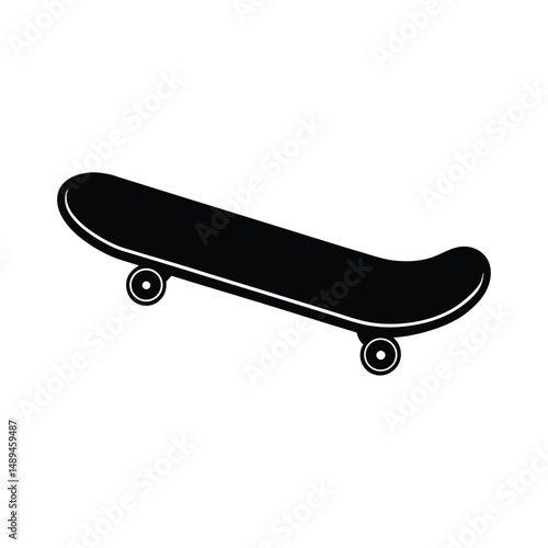 skateboard isolated on white