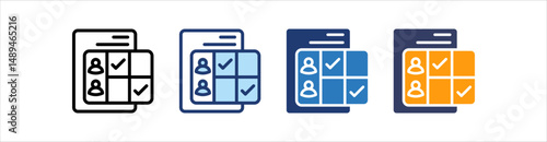 Skill Matrix Icon