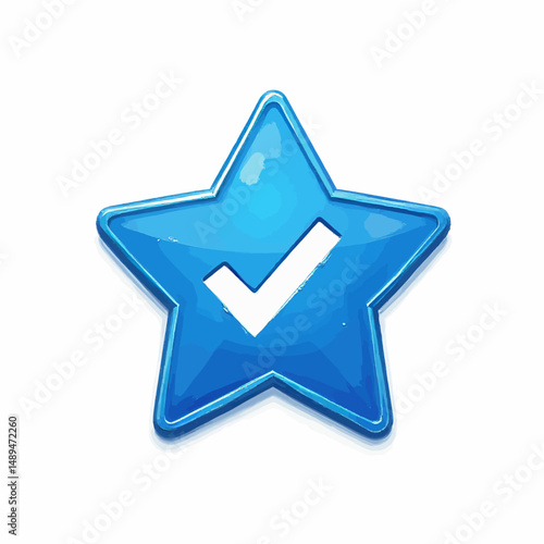 Blue Star Symbolizing Achievement and Success