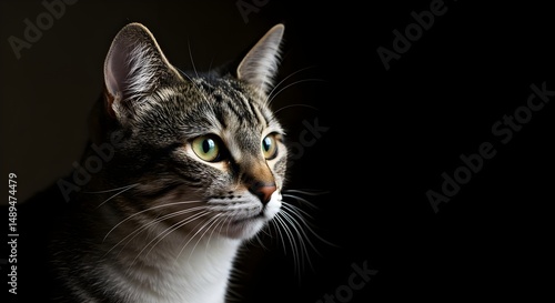 Beautiful High-Quality Portrait of a Cat with Striking Features