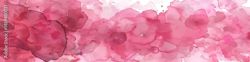 Creative Abstract Commercial Background with Pink Watercolor Stains. Artistic Design Element for Posters, Banners, and Digital Media. AI-Generated Wallpaper for Modern Advertising and Branding Concept