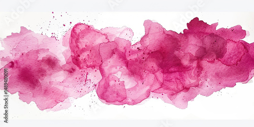 Creative Abstract Commercial Background with Pink Watercolor Stains. Artistic Design Element for Posters, Banners, and Digital Media. AI-Generated Wallpaper for Modern Advertising and Branding Concept