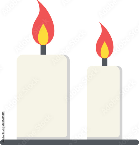 Scented Candle Flat Icon