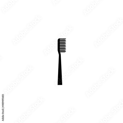 Toothbrush cleans teeth minimal white background dentalcare simplicity hygiene