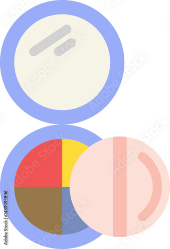 Face Powder Flat Icon