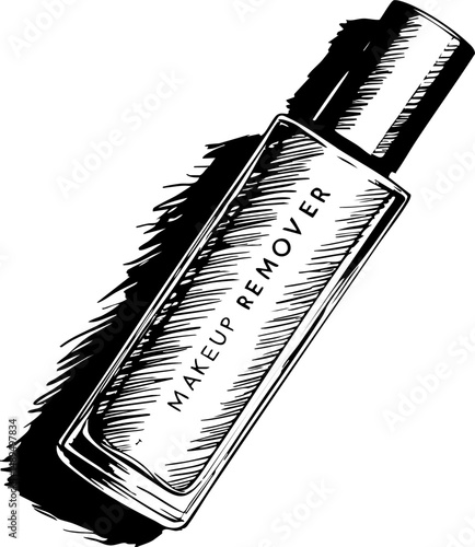 Makeup remover application home bathroom beauty routine indoor setting close-up view skincare essentials
