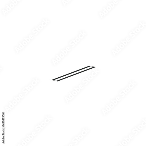 Geometric lines ascend diagonally in minimalist white backdrop simple presentation