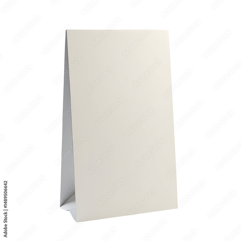 Realistic Cardboard Table Tent Mockup, Ideal for Signage, Promotions, Events, or Informational Display, Studio Shot Realistic Cardboard Table Tent Mockup, Ideal for Signage, Promotions, Events, or Informational Display, Studio Shot