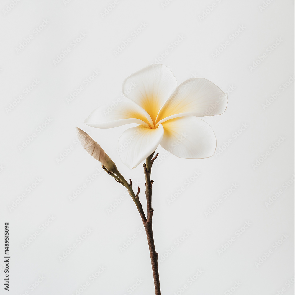 Obraz premium white frangipani flower