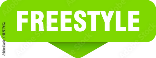freestyle sticker. freestyle sign on transparent background