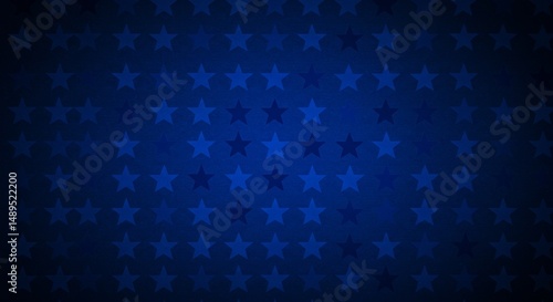 Abstract celestial pattern of blue stars against a gradated dark backdrop