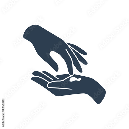 Hands Giving Care Icon