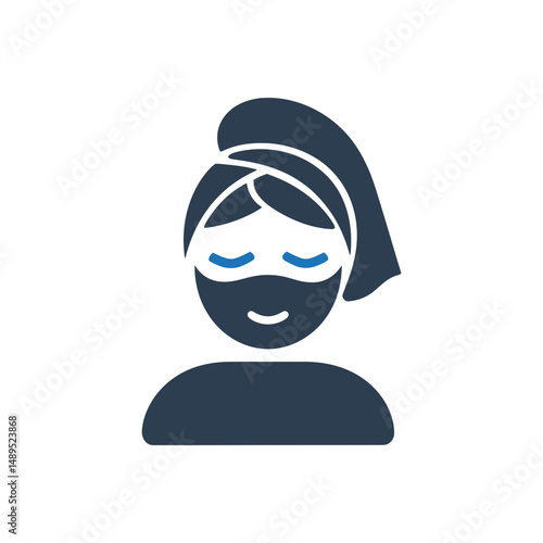 Relaxing Facial Mask Icon