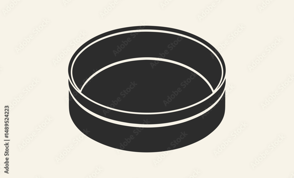 Cake pan silhouette, Baking pan icon, Round cake mold, Cake Pan Black Vector Silhouette Illustration Cake pan silhouette, Baking pan icon, Round cake mold, Cake Pan Black Vector Silhouette Illustration