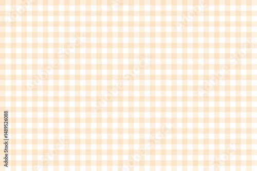 Bisque and white color plaid pattern background. plaid pattern background. Seamless pattern.